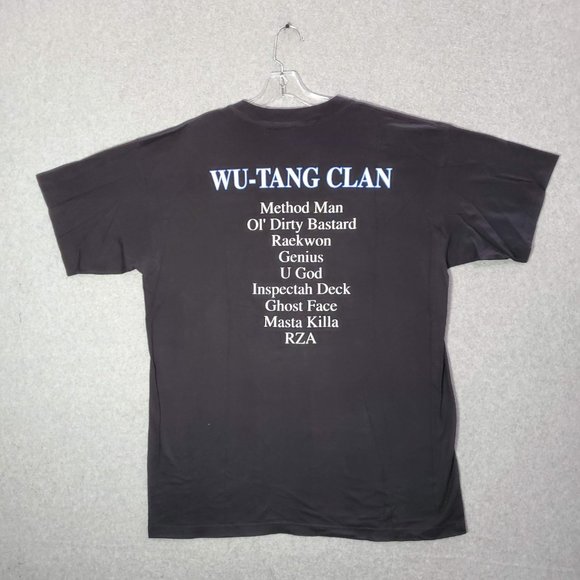 VINTAGE Wu Tang Clan Men Shirt 2XL 90s Method Man Ol Dirty‎ Bastard Raekwon Rza - Picture 5 of 14